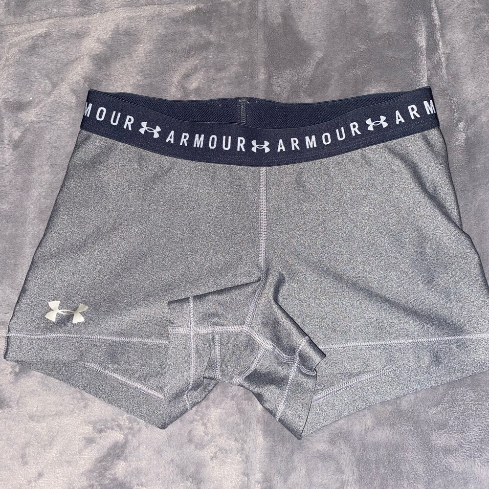Lightly worn Under armor running shorts